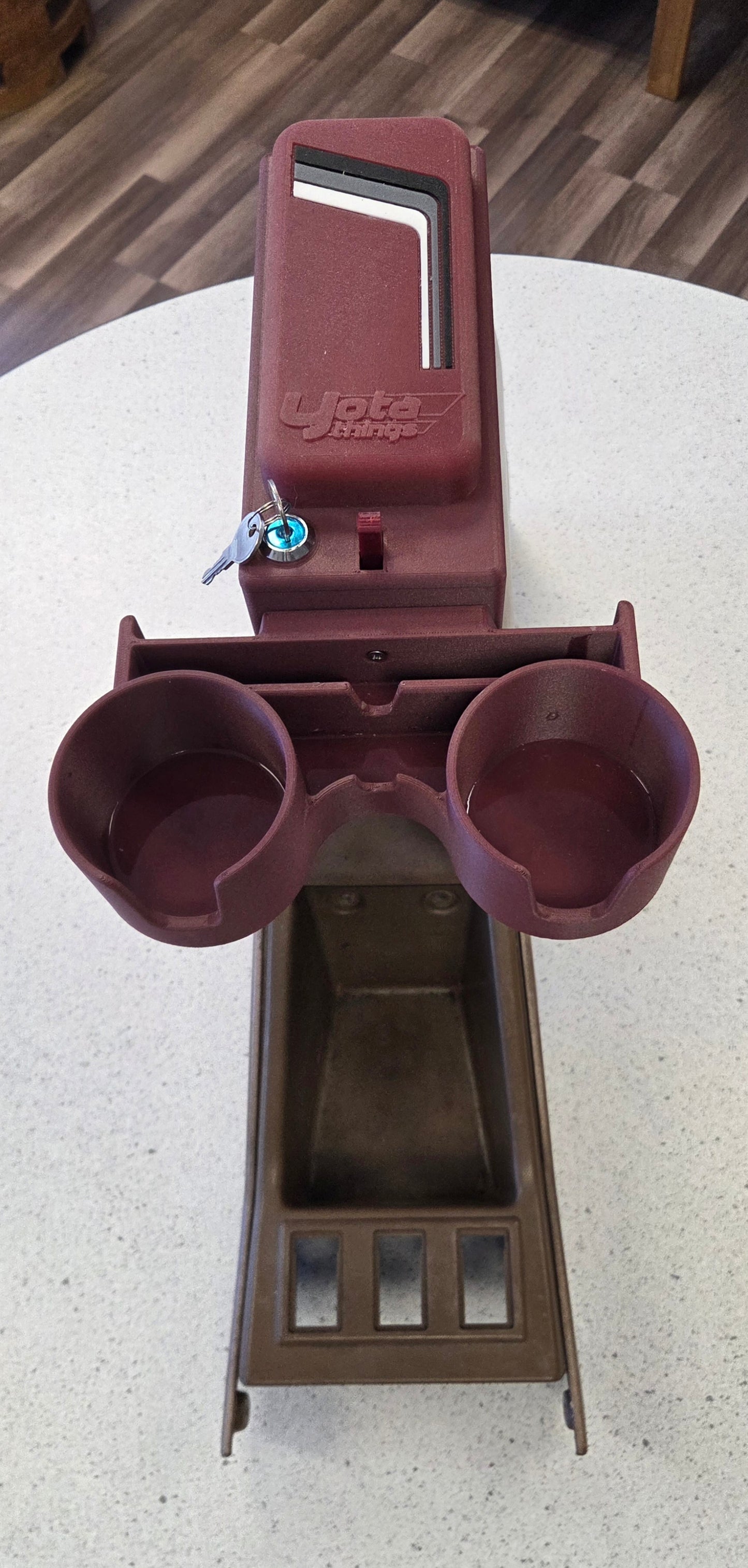 1984-1989 Toyota 4Runner & Pickup Rear Heater and Double Stack Center Console Lid with Cup Holder | 1st Gen 4Runner Armrest Top | Yota Things