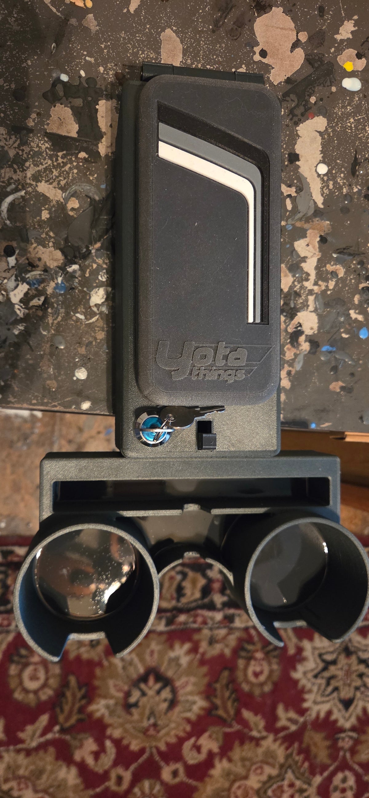 1984-1989 Toyota 4Runner & Pickup Rear Heater and Double Stack Center Console Lid without a Cup Holder | 1st Gen 4Runner Armrest Top | Yota Things