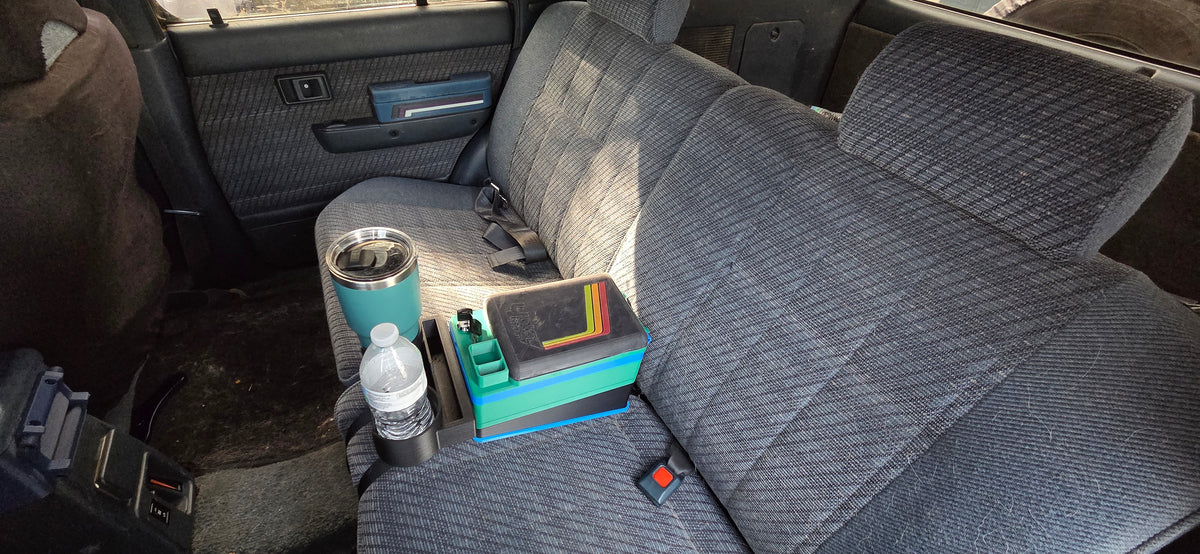 Universal Removable Bench Seat Console Top With Dual Cup Holder