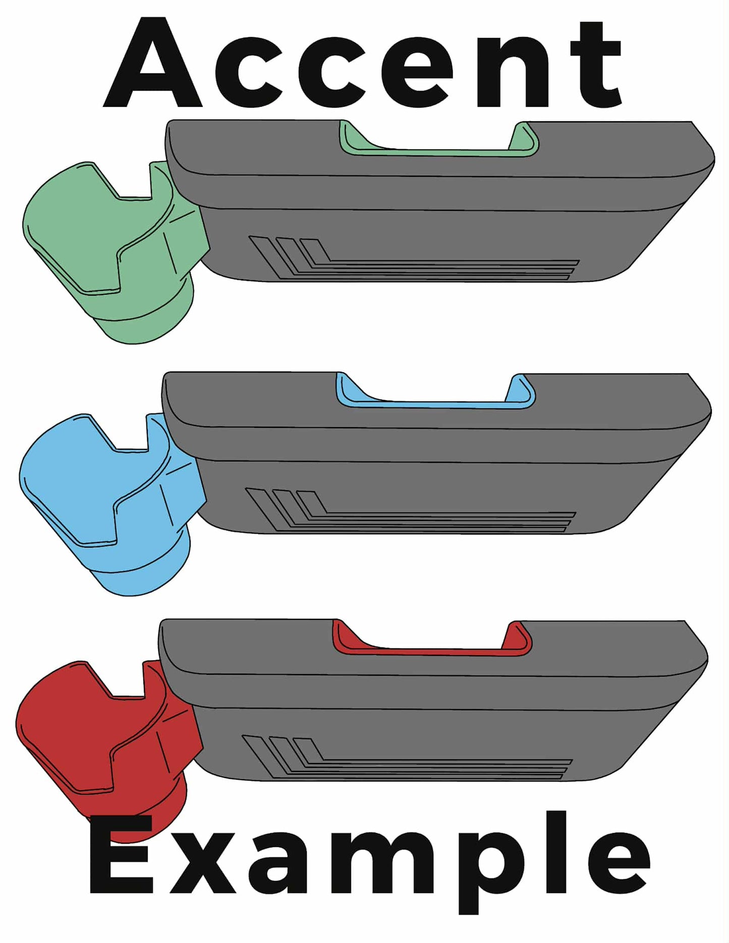 Set of Large Armrest Replacement with Cup Holders                        81-04 Pickup Tacoma 84-89 4runner                       80-90 Land Cruiser           84-01 Jeep XJ
86-92 Jeep Comanche 
86-97 Nissan Hardbody 85-98 Mazda