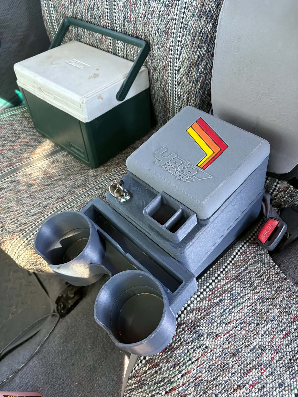 Small Universal Removable Bench Seat Console Top NO CUP HOLDER