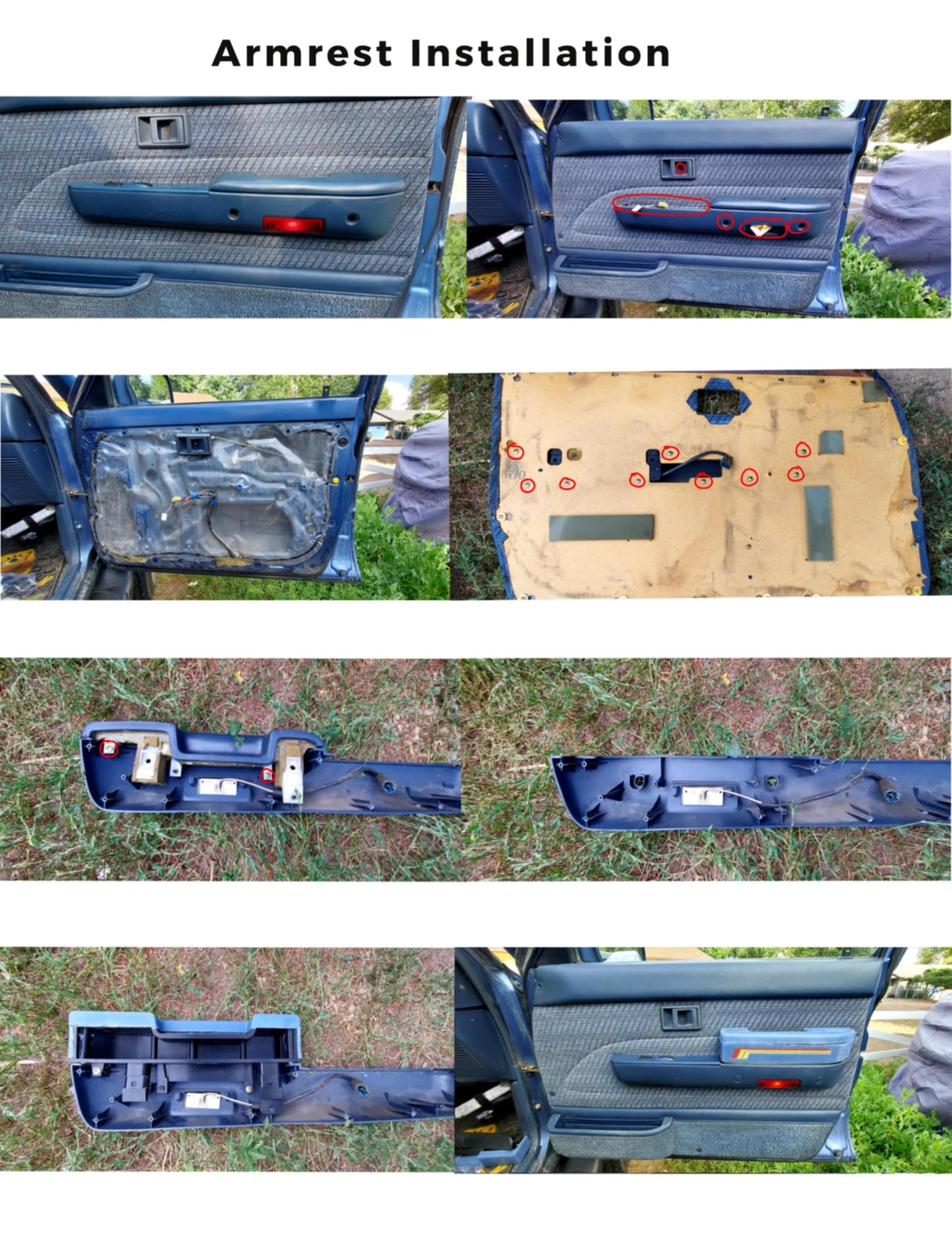 Yota Armrests 2 Door set    90-95 4runner