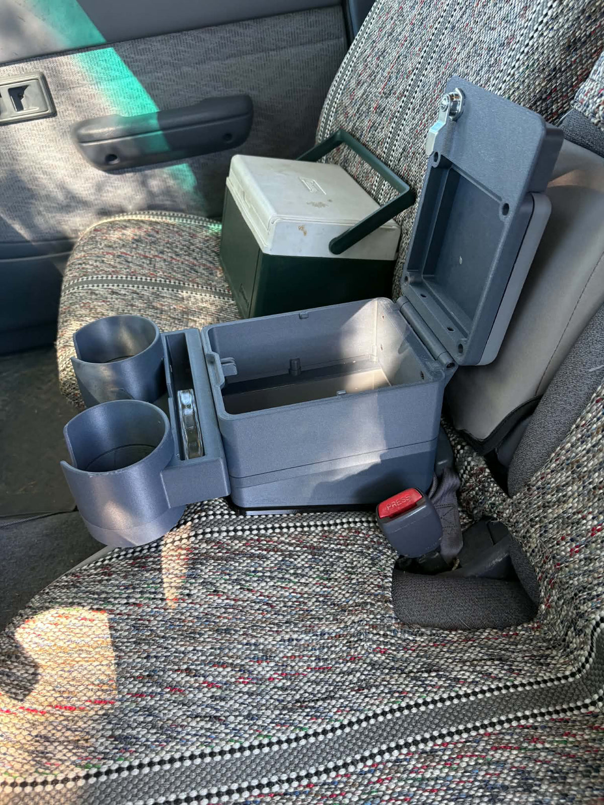 Small Universal Removable Bench Seat Console Top NO CUP HOLDER
