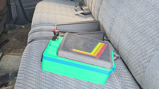 Small Toyota Themed Removable Bench Seat Console Top NO CUP HOLDER