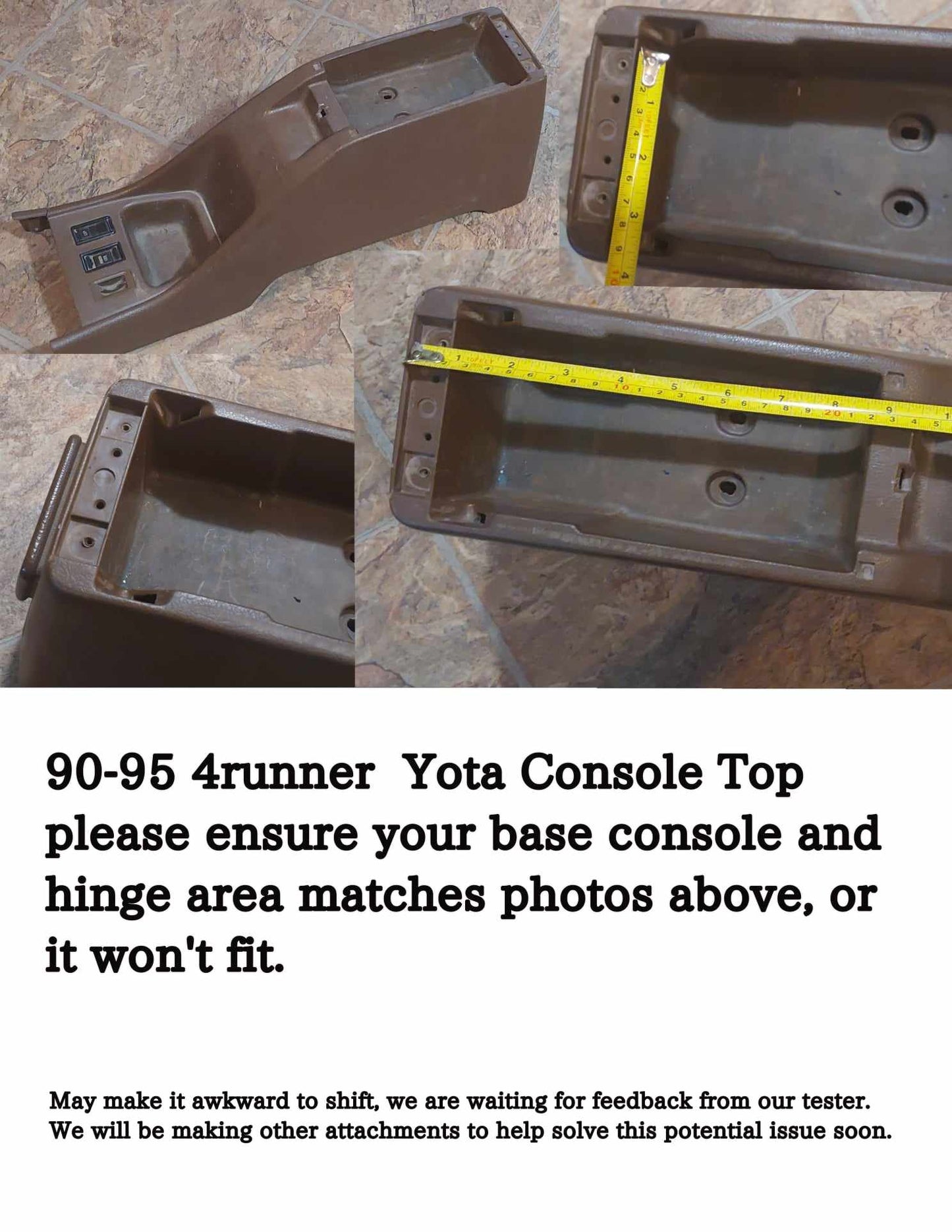 1989-1994 Toyota Pickup & 1990-1995 4Runner | Lockable Center Console Lid | Yota Things