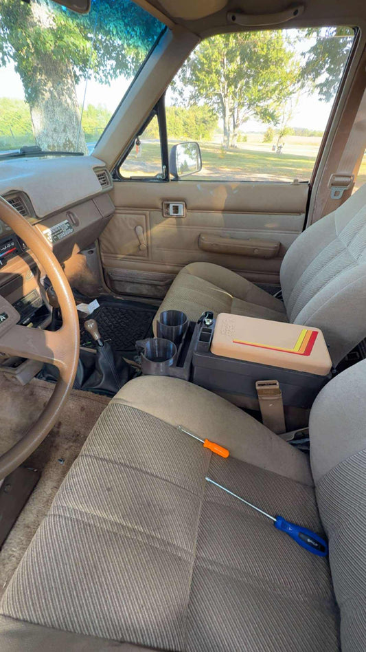 1984-1989 Toyota 4Runner & Pickup Center Console Lid with Cup Holder | 1st Gen 4Runner Armrest Top | Yota Things